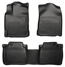 Carica l'immagine nel visualizzatore di Gallery, Husky Liners 2012 Toyota Camry WeatherBeater Combo Black Floor Liners