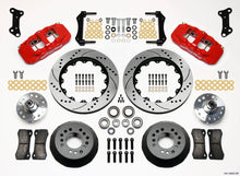 गैलरी व्यूवर में इमेज लोड करें, Wilwood AERO6 Front Hub Kit 14.00 Drilled Red 67-69 Camaro 64-72 Nova Chevelle