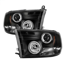 Carica l&#39;immagine nel visualizzatore di Gallery, Spyder Dodge Ram 1500 09-14 Projector Headlights Halogen- CCFL Halo LED - Blk PRO-YD-DR09-CCFL-BK