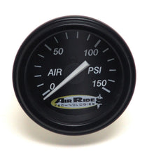 Carica l&#39;immagine nel visualizzatore di Gallery, Ridetech Air Pressure Gauge Single Needle Black Face 150psi w/ Fittings