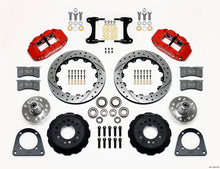 गैलरी व्यूवर में इमेज लोड करें, Wilwood Narrow Superlite 6R Front Hub Kit 12.88in Drill Red TCI-IFS 71-78 (Pinto Based)