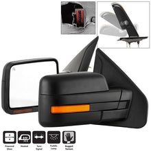 Laden Sie das Bild in den Galerie-Viewer, xTune 07-14 Ford F-150 Heated Amber Seq LED Signal OEM Pwr Mirrors (Pair) (MIR-03FF07-G2-PW-RAM-SET)