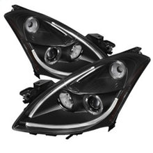 Laden Sie das Bild in den Galerie-Viewer, Spyder Nissan Altima 4Dr 10-12 Projector Headlights Light DRL LED Halo Blk PRO-YD-NA104D-LTDRL-BK