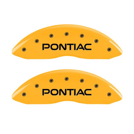 MGP 4 Caliper Covers Engraved Front Pontiac Rear Gxp Yellow Finish Black Char 2008 Pontiac G8