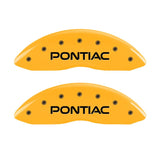 MGP 4 Caliper Covers Engraved Front Pontiac Rear Gxp Yellow Finish Black Char 2008 Pontiac G8