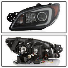 Laden Sie das Bild in den Galerie-Viewer, Spyder Subaru WRX 2006-2007 Projector Headlights - Halogen Only - Black PRO-YD-SWRX06-LBDRL-BK