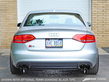 Laden Sie das Bild in den Galerie-Viewer, AWE Tuning Audi B8 / B8.5 S4 3.0T Track Edition Exhaust - Diamond Black Tips (90mm)