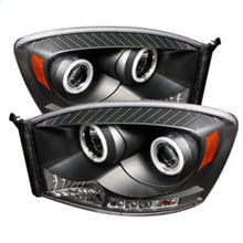 Laden Sie das Bild in den Galerie-Viewer, Spyder Dodge Ram 1500 06-08 06-09 Projector Headlights CCFL Halo LED Blk PRO-YD-DR06-CCFL-BK