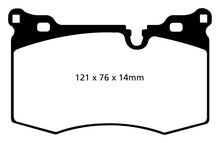 Charger l&#39;image dans la galerie, EBC 09-14 Mini Hardtop 1.6 Turbo J.C Works Yellowstuff Front Brake Pads