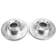 Cargar imagen en el visor de la galería, Power Stop 13-14 Mercedes-Benz G63 AMG Front Evolution Drilled &amp; Slotted Rotors - Pair