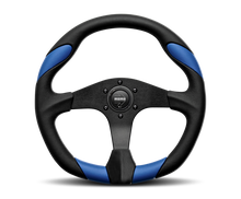 Carica l&#39;immagine nel visualizzatore di Gallery, Momo Quark Steering Wheel 350 mm - Black Poly/Black Spokes