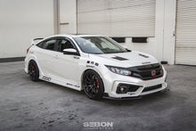 Charger l&#39;image dans la galerie, Seibon 2016-2018 Honda Civic Coupe/Sedan/Hatchback TS-Style Carbon Fiber Hood