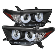 गैलरी व्यूवर में इमेज लोड करें, Spyder Toyota Highlander 11-13 Projector Headlights 3D DRL Blk PRO-YD-THLAN11-3DDRL-BK