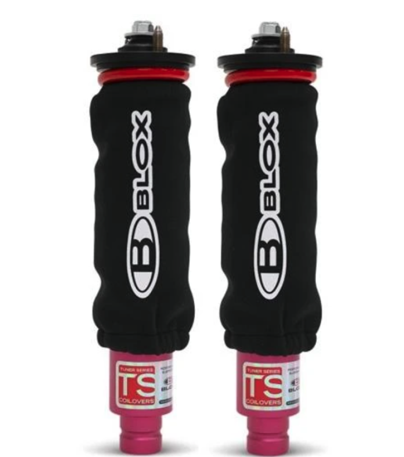 BLOX Racing Neoprene Coilover Covers - Black (Pair) - 2to4wheels