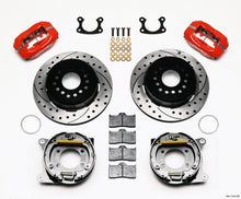 गैलरी व्यूवर में इमेज लोड करें, Wilwood Forged Dynalite P/S Park Brake Kit Drilled Red Small Ford 2.66in Offset