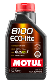 Motul 1L Synthetic Engine Oil 8100 5W30 ECO-LITE image 1