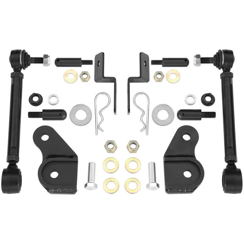 Rancho 07-17 Jeep Wrangler Front Disconnect Sway Bar Link Kit