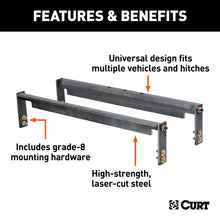 गैलरी व्यूवर में इमेज लोड करें, Curt Universal Over-Bed Gooseneck Installation Brackets