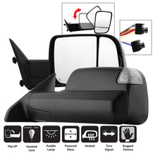 Carica l&#39;immagine nel visualizzatore di Gallery, Xtune Dodge Ram 1500 09-12 L&amp;R Manual Extendable Power Heated Adjust Mirror MIR-DRAM09S-PWH-SET