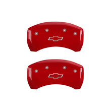 गैलरी व्यूवर में इमेज लोड करें, MGP 4 Caliper Covers Engraved Front &amp; Rear Bowtie Yellow finish black ch