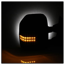 Carica l&#39;immagine nel visualizzatore di Gallery, xTune 08-15 Ford Super Duty LED Telescoping Manual Mirrors - Smk (Pair) (MIR-FDSD08S-G4-MA-RSM-SET)