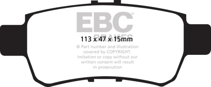 EBC 2005-2010 Honda Odyssey 3.5L Bluestuff Rear Brake Pads
