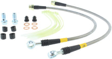 गैलरी व्यूवर में इमेज लोड करें, StopTech 11-14 Jeep Grand Cherokee (all) Stainless Steel Front Brake Lines