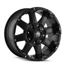 Cargar imagen en el visor de la galería, Mayhem 8030 Chaos 20x12 / 6x135 BP / -44mm Offset / 106mm Hub Matte Black Wheel