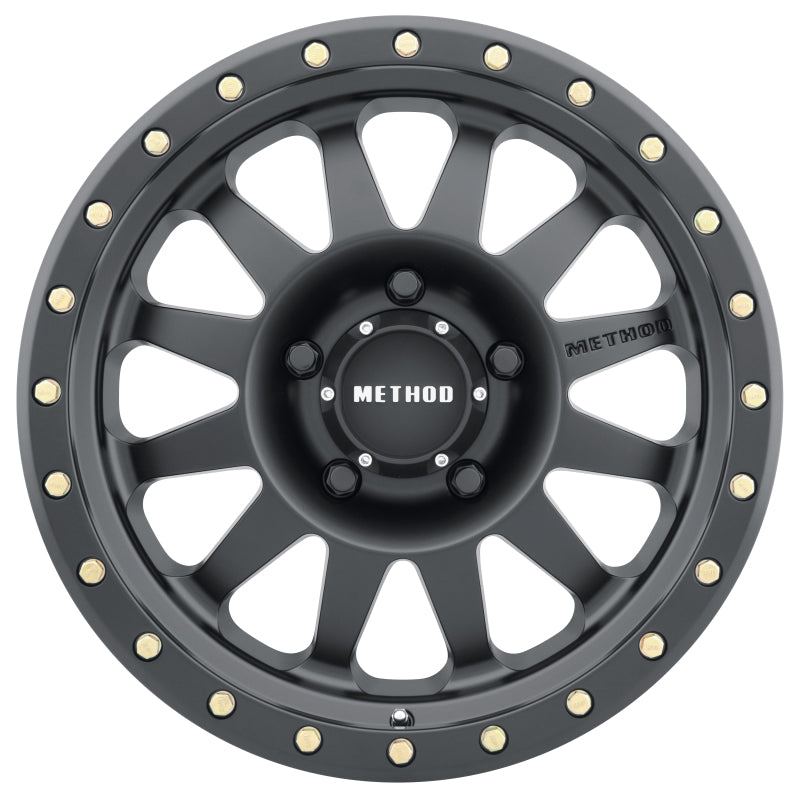 Method MR304 Double Standard 20x10 -18mm Offset 5x5.5 108mm CB Matte Black Wheel