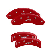 Carica l&#39;immagine nel visualizzatore di Gallery, MGP 4 Caliper Covers Engraved Fr Lincoln Rr Star Logo Yellow Finish Blk Char 17 Lincoln Continental