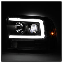 Laden Sie das Bild in den Galerie-Viewer, Spyder Ford F-250 99-04/Excursion 00-04 1 Piece LED Headlights - Black PRO-YD-FF25099V2PL-BK