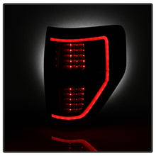 Carica l&#39;immagine nel visualizzatore di Gallery, xTune 09-14 Ford F-150 Light Bar LED Tail Lights - Black Smoke (ALT-JH-FF15009-LBLED-BSM)
