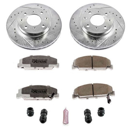 Power Stop 90-00 Honda Civic Front Z26 Street Warrior Brake Kit - 2to4wheels