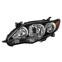 Cargar imagen en el visor de la galería, xTune Toyota Corolla 11-13 S XRS Driver Side Headlights - OEM Left - Black HD-JH-TCO11-OE-BK-L