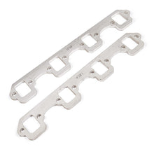 Laden Sie das Bild in den Galerie-Viewer, Stainless Works SBF Stock Rectangular Shaped Port 304SS Exhaust Flanges 1-5/8in Primaries (2in BP)