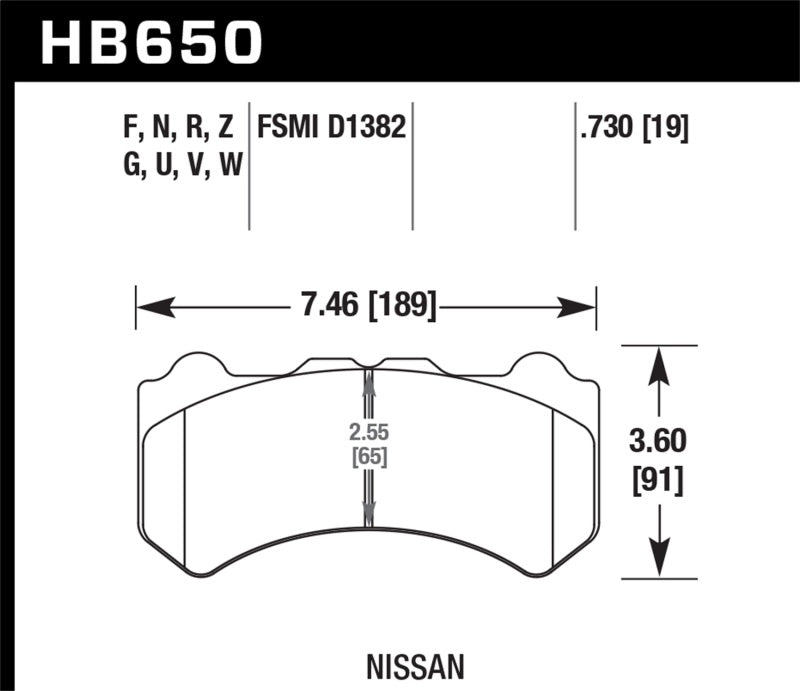 Hawk 09-16 Nissan GT-R HPS 5.0 Front Brake Pads - 2to4wheels