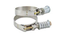 Carica l&#39;immagine nel visualizzatore di Gallery, Vibrant SS T-Bolt Clamps Pack of 2 Size Range: 4.28in to 4.58in OD For use w/ 4in ID Coupling