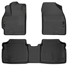 Laden Sie das Bild in den Galerie-Viewer, Husky Liners 10-12 Toyota Prius WeatherBeater Combo Black Floor Liners
