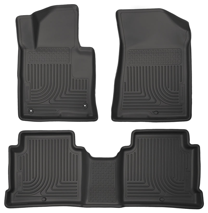Husky Liners 2015 Hyundai Sonata Weatherbeater Black Front & 2nd Seat Floor Liners - 2to4wheels
