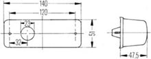 Cargar imagen en el visor de la galería, Hella Lamp Zbl Rh 2Bm