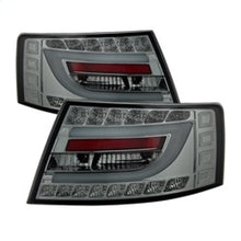 Carica l&#39;immagine nel visualizzatore di Gallery, Spyder Audi A6 05-08 4Dr Sedan Only Light Bar LED Tail Lights Smke ALT-YD-AA605V2-LBLED-SM