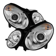 Cargar imagen en el visor de la galería, Spyder Mercedes Benz E-Class 03-06 Projector Headlights Halogen Model Only- Chrm PRO-YD-MBW21103-C