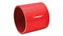 Cargar imagen en el visor de la galería, Vibrant 4 Ply Reinforced Silicone Straight Hose Coupling - 2.75in I.D. x 3in long (RED)