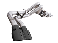 Carica l&#39;immagine nel visualizzatore di Gallery, AWE 16-22 Toyota Tacoma 0FG Catback Exhaust w/ BashGuard - Dual Diamond Black Tips