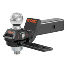 Carica l&#39;immagine nel visualizzatore di Gallery, Curt RockerBall Cushion Hitch w/ Sway Tab (2-5/16in Ball / 2in Shank)