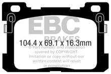 Carica l&#39;immagine nel visualizzatore di Gallery, EBC 2017+ Genesis G90 5.0L Greenstuff Rear Brake Pads