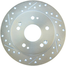 Laden Sie das Bild in den Galerie-Viewer, StopTech Select Sport 06-15 Honda Civic Si Slotted and Drilled Right Rear Rotor