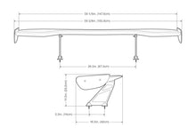 Carica l&#39;immagine nel visualizzatore di Gallery, Seibon Universal GT Style Carbon Fiber Rear Spoiler