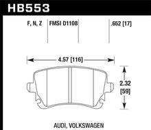 Charger l'image dans la galerie, Hawk 06-07 Audi A6 Quattro / 03-04 RS6 / 04-08 S4 HPS Street Rear Brake Pads
