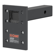 Load image into Gallery viewer, Curt Adjustable Pintle Mount (2in Shank 10000lbs 7in High 8in Long)
